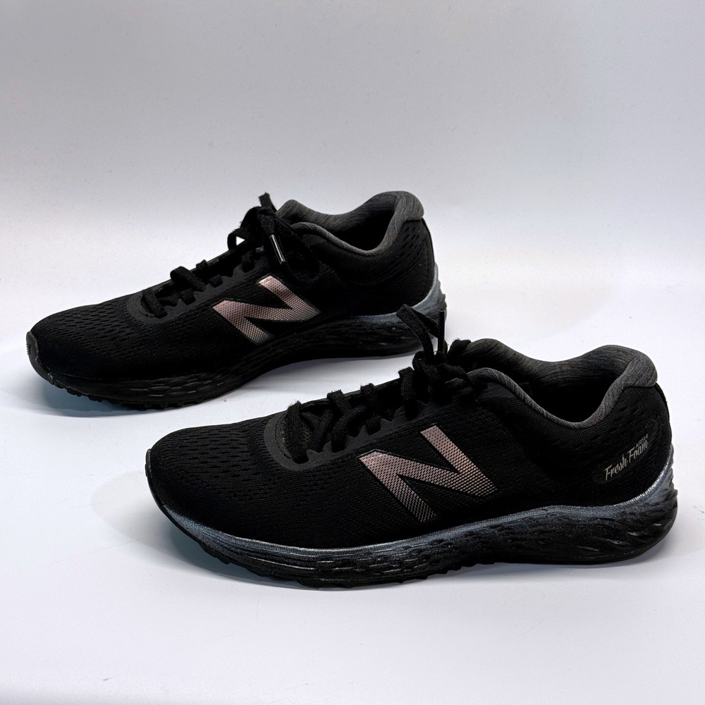 New Balance Fresh Foam Arishi Running Shoes Womens 8 Black Rose Gold WARISCK1